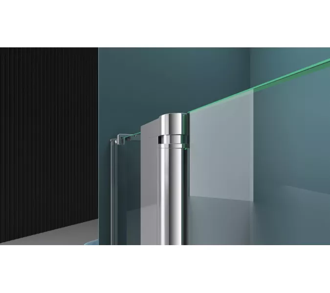 Душевая дверь BelBagno ETNA-B-12-60//-C-Cr, Цвет стекла: прозрачное, Цвет профиля: Хром, Выбрать размер: 80, изображение 3