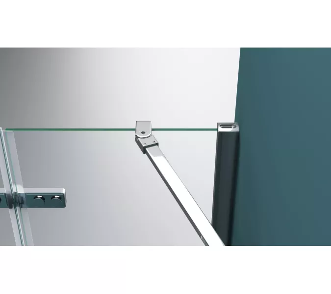 Душевая дверь BelBagno KRAFT-B-12-60/-C-Cr-L/R, Цвет стекла: прозрачное, Цвет профиля: Хром, Выбрать размер: 80, Ориентация: левый, изображение 8