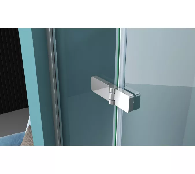 Душевая дверь BelBagno KRAFT-B-12-60/-C-Cr-L/R, Цвет стекла: прозрачное, Цвет профиля: Хром, Выбрать размер: 80, Ориентация: левый, изображение 7