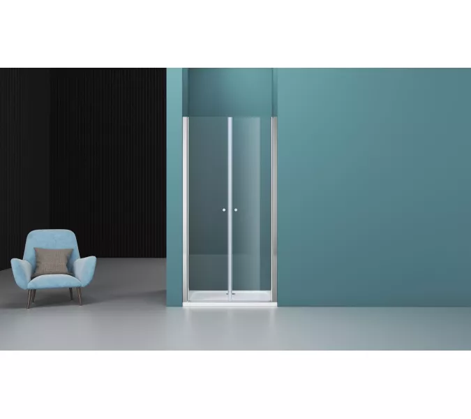 Душевая дверь BelBagno ETNA-B-2-/C-Cr, Цвет стекла: прозрачное, Цвет профиля: Хром, Выбрать размер: 120, изображение 10