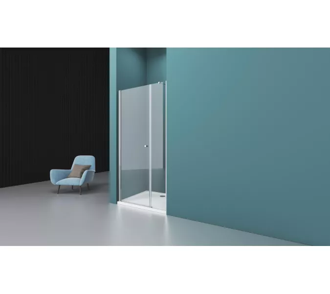 Душевая дверь BelBagno ETNA-B-11-40+/C-Cr, Цвет стекла: прозрачное, Цвет профиля: Хром, Выбрать размер: 140, изображение 9