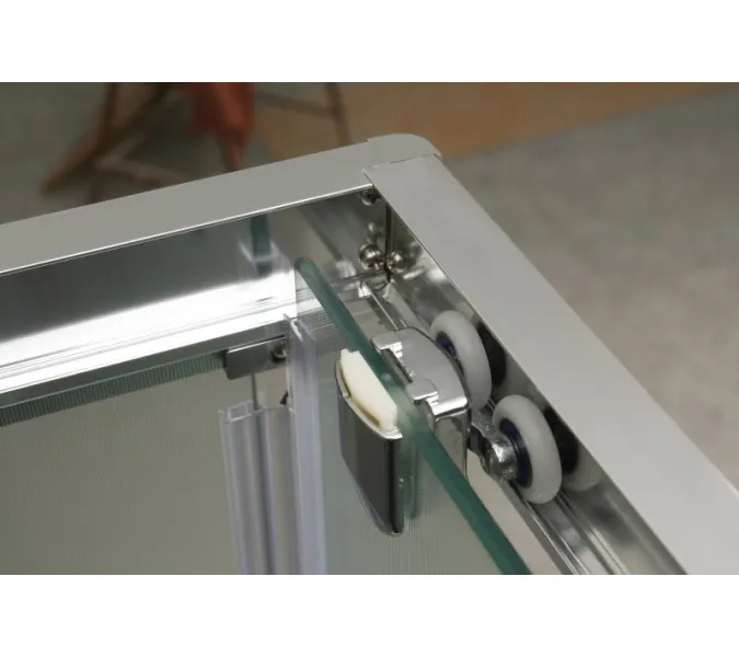 Душевой уголок BelBagno UNIQUE-AH-2-100/115-75/90-C-Cr, Цвет стекла: прозрачное, Цвет профиля: Хром, изображение 2