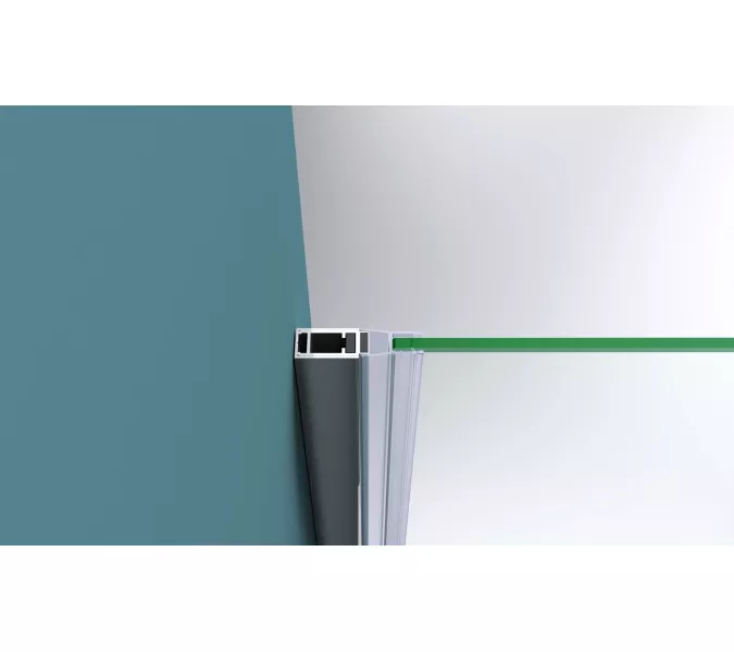 Душевая дверь BelBagno KRAFT-B-12-60/-C-Cr-L/R, Цвет стекла: прозрачное, Цвет профиля: Хром, Выбрать размер: 80, Ориентация: левый, изображение 5