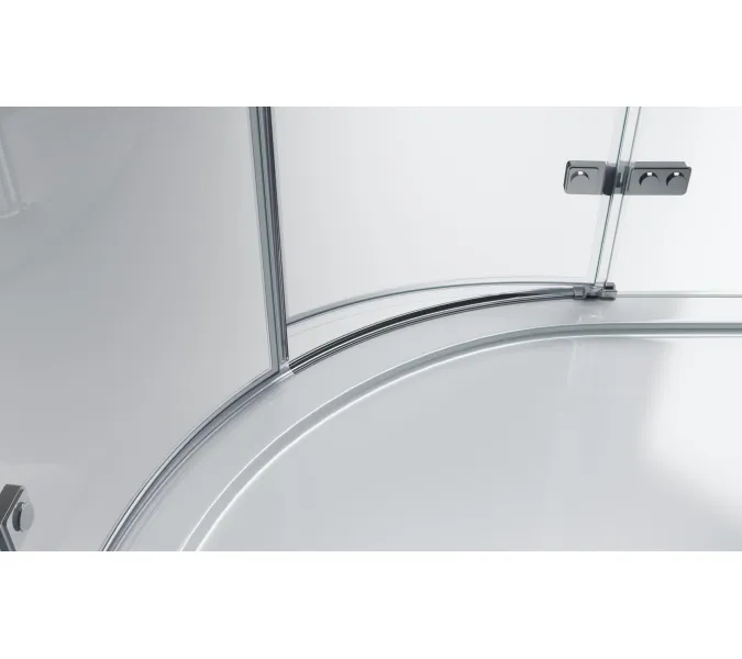 Душевой уголок BelBagno KRAFT-R-2-/C-Cr, Цвет стекла: прозрачное, Цвет профиля: Хром, Выбрать размер: 100х100, изображение 3