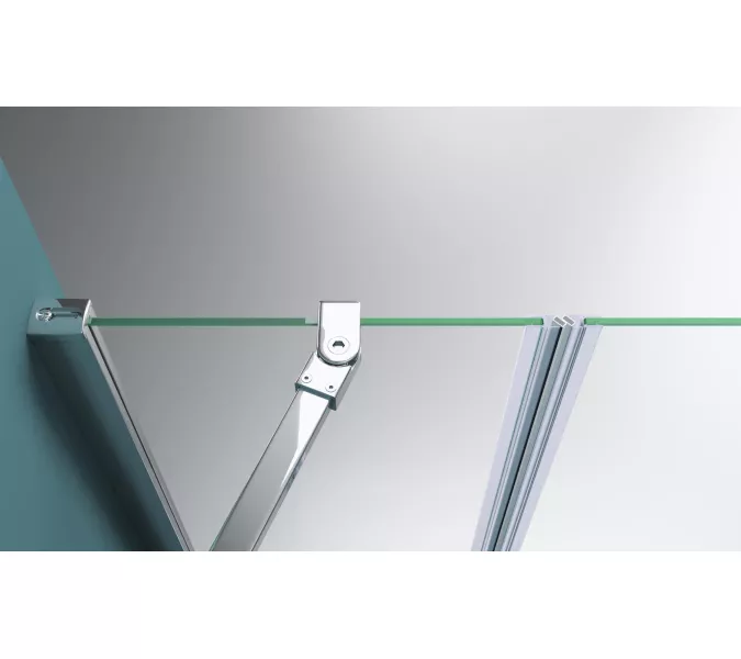 Душевая дверь BelBagno ETNA-B-11-60+/C-Cr, Цвет стекла: прозрачное, Цвет профиля: Хром, Выбрать размер: 160, изображение 7