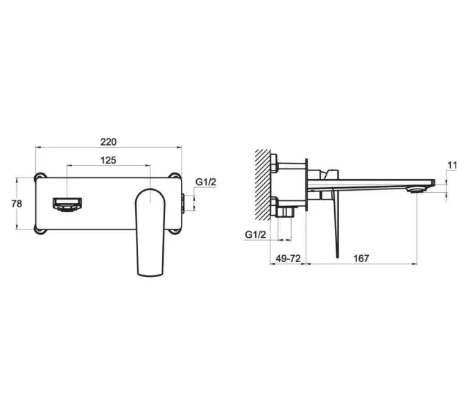 Встраиваемый смеситель для раковины BelBagno CARIN CRM-BLM-CRM, изображение 2