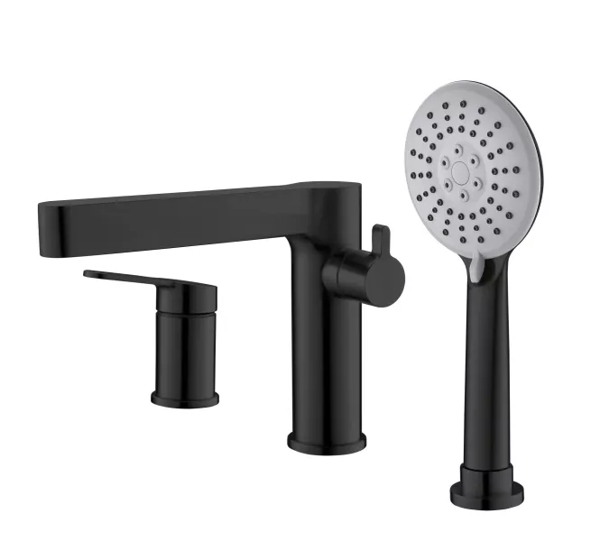 Смеситель на борт ванны BelBagno DELTA DEL-BVD3-NERO