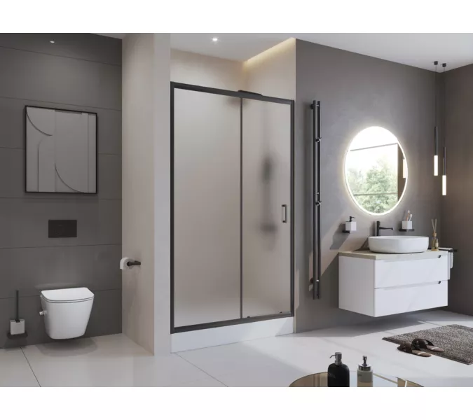 Душевая дверь BelBagno UNO-195-BF-1-120-P-NERO, изображение 2