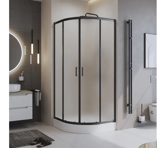 Душевой уголок BelBagno UNO-195-R-2-90-P-NERO