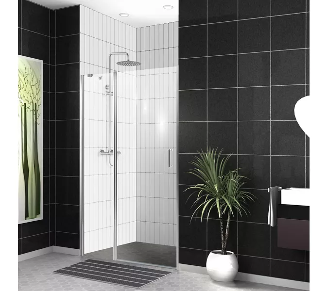 Душевая дверь BelBagno UNO-B-12/C-Cr, Цвет стекла: прозрачное, Цвет профиля: Хром, Выбрать размер: 90