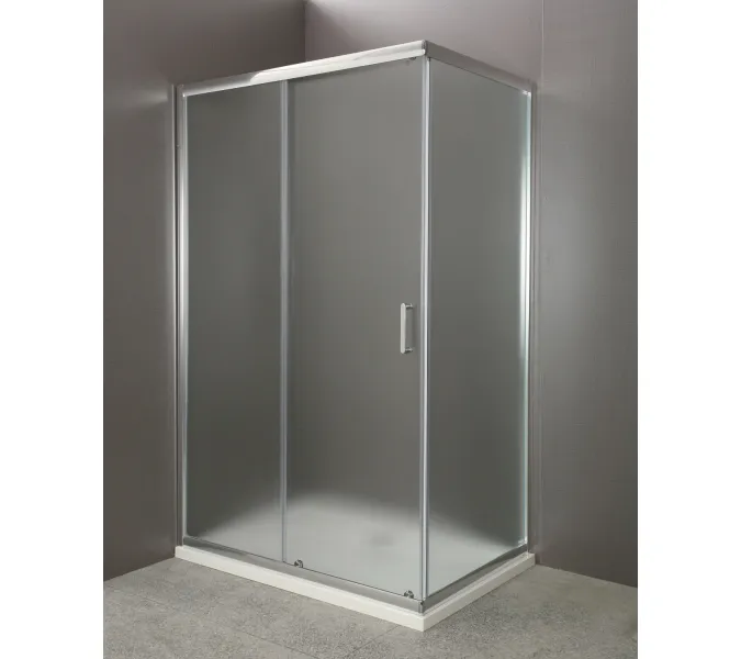 Душевой уголок BelBagno UNO-AH-1-/P-Cr матовое рифленое, Цвет стекла: Матовое рифленое, Цвет профиля: Хром, Выбрать размер: 100х80