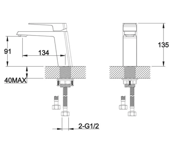 Смеситель для раковины BelBagno ARLIE ARL-LVM-CRM, изображение 4