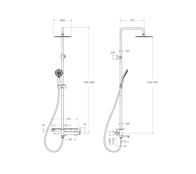 Душевая стойка BelBagno ETNA ETN-VSCM-IN, изображение 2