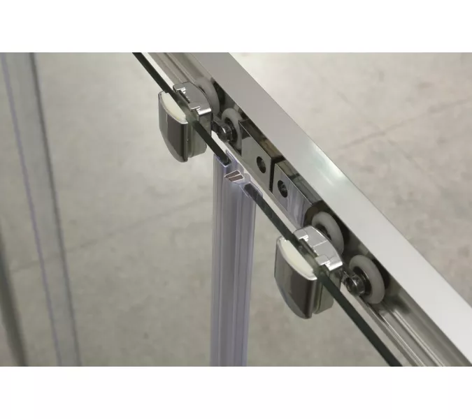 Душевая дверь BelBagno UNIQUE-BF-2-170/200-P-Cr, Цвет стекла: Матовое рифленое, Цвет профиля: Хром, Выбрать размер: 170, изображение 6