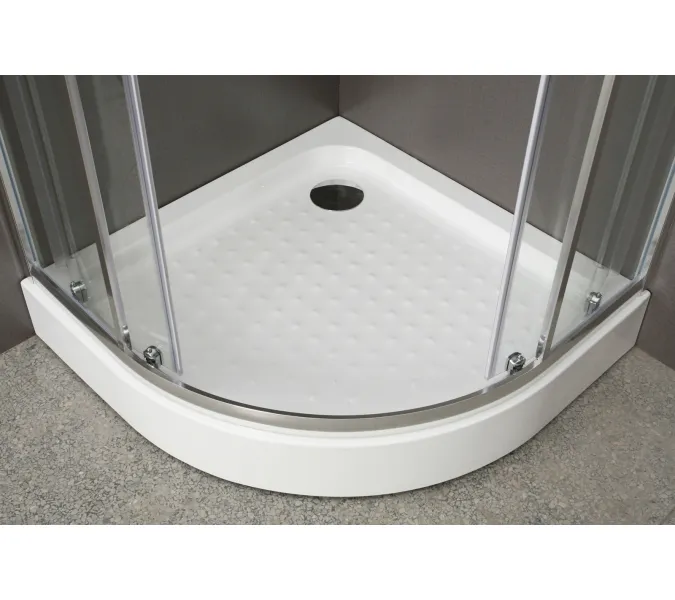 Душевой уголок BelBagno UNO-195-R-2/C-Cr, Цвет стекла: прозрачное, Цвет профиля: Хром, Выбрать размер: 100х100, изображение 2