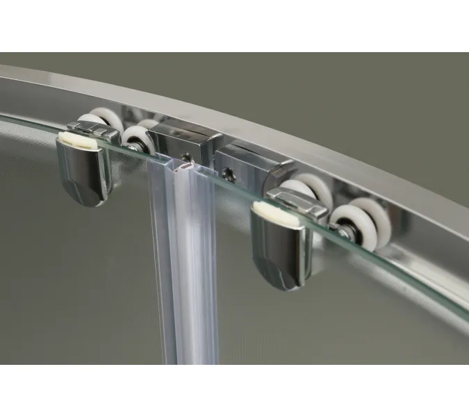 Душевой уголок BelBagno UNO-195-R-2-/P-Cr, Цвет стекла: Матовое рифленое, Цвет профиля: Хром, Выбрать размер: 100х100, изображение 4