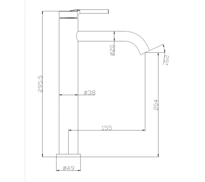 Смеситель для накладных раковин BelBagno ETNA ETN-LMC2-IN, изображение 6