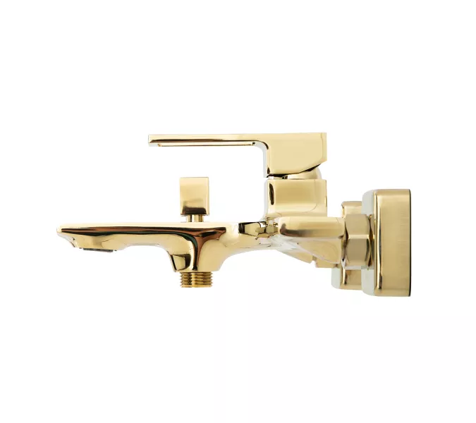 Смеситель для ванны и душа BelBagno LUCE LUC-VAS-ORO, Выбрать цвет: Золото, изображение 2