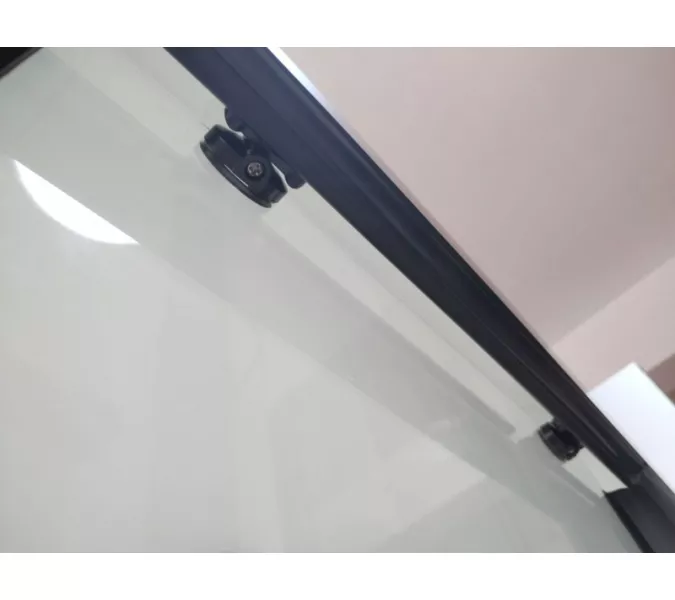 Душевая кабина ESBANO ESM-90CKR  90х90х215, Цвет стекла: прозрачное, Цвет профиля: Черный, Тип поддона: Низкий, Выбрать размер: 90х90, изображение 7