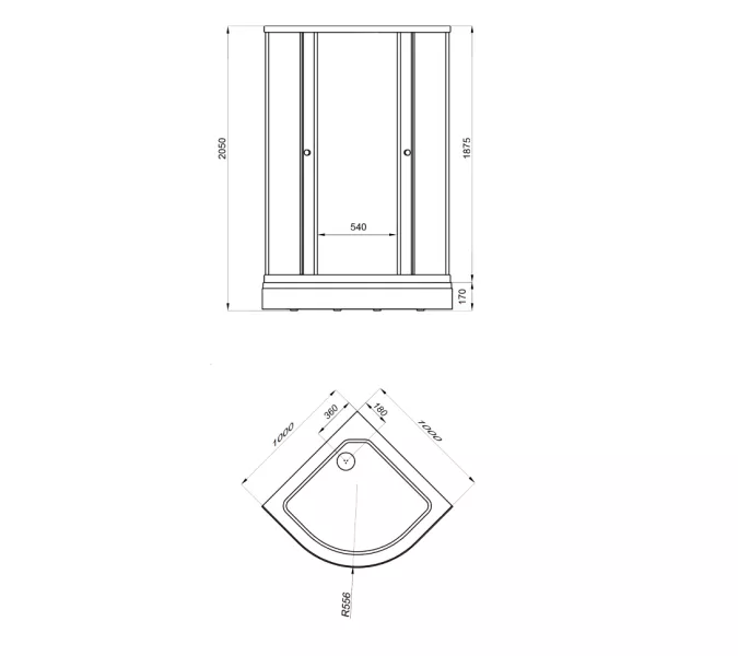 Душевое ограждение Triton ЛАЙТ (низкий поддон), Цвет стекла: с рисунком, Цвет профиля: Белый, Тип поддона: Низкий, Выбрать размер: 100х100, изображение 5