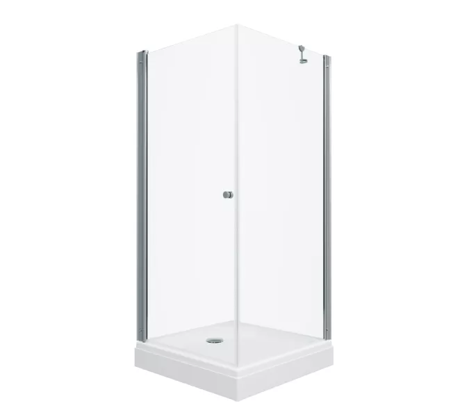 Душевое ограждение  Triton "ФОРТА-ХРОМ" (низкий поддон) 90х90 квадрат