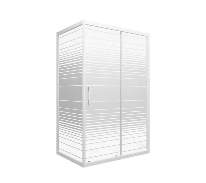 Душевое ограждение Triton ФЬЮЖН  А (низкий поддон), Цвет профиля: Белый, Тип поддона: Низкий, Выбрать размер: 100х80, изображение 9