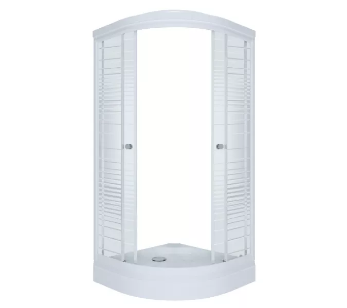 Душевое ограждение Triton ПОЛОСЫ А (низкий поддон), Цвет стекла: полосатое, Тип поддона: Низкий, Выбрать размер: 90х90, изображение 6