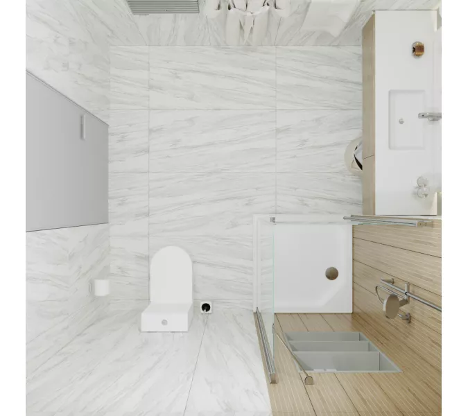 Душевое ограждение  Triton "ФОРТА-ХРОМ" (низкий поддон) 90х90 квадрат, изображение 5