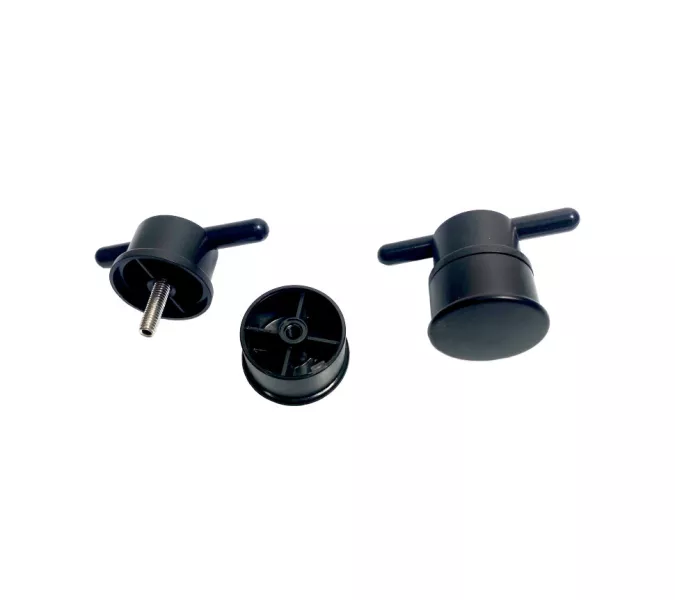 Душевое ограждение Triton "ВЕНТА-БЛЭК" , низкий поддон, Цвет стекла: прозрачное, Цвет профиля: Черный, Выбрать размер: 100х100, изображение 4