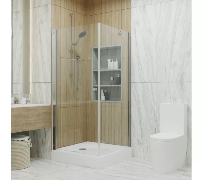 Душевое ограждение  Triton "ФОРТА-ХРОМ" (низкий поддон) 90х90 квадрат, изображение 4