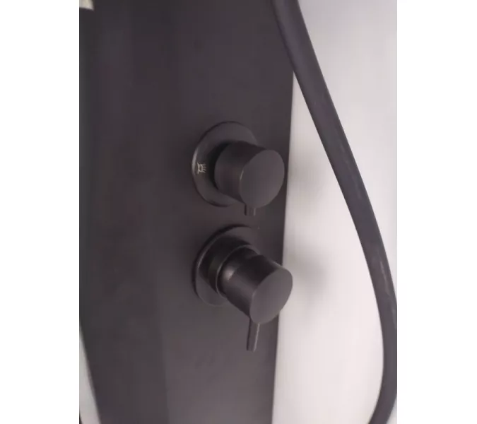 Душевая кабина ESBANO ESM-90CKR  90х90х215, Цвет стекла: прозрачное, Цвет профиля: Черный, Тип поддона: Низкий, Выбрать размер: 90х90, изображение 5