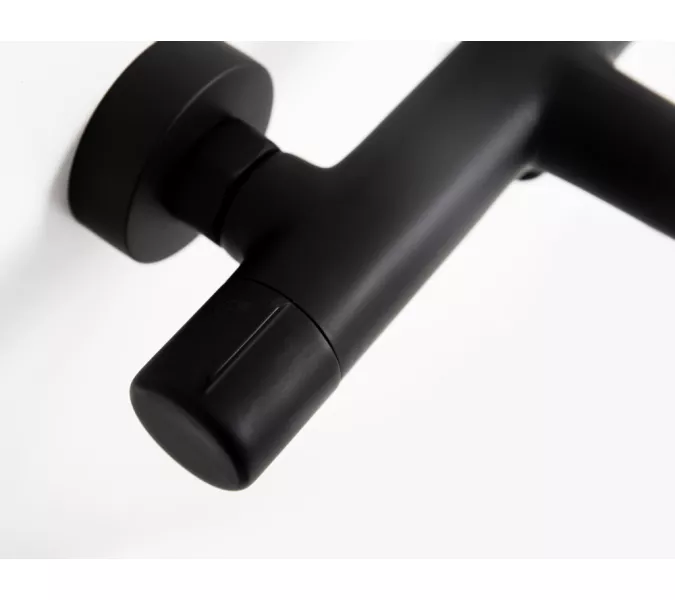 Смеситель для ванны и душа BelBagno UNO UNO-VASM-NERO, Выбрать цвет: Чёрный, изображение 4