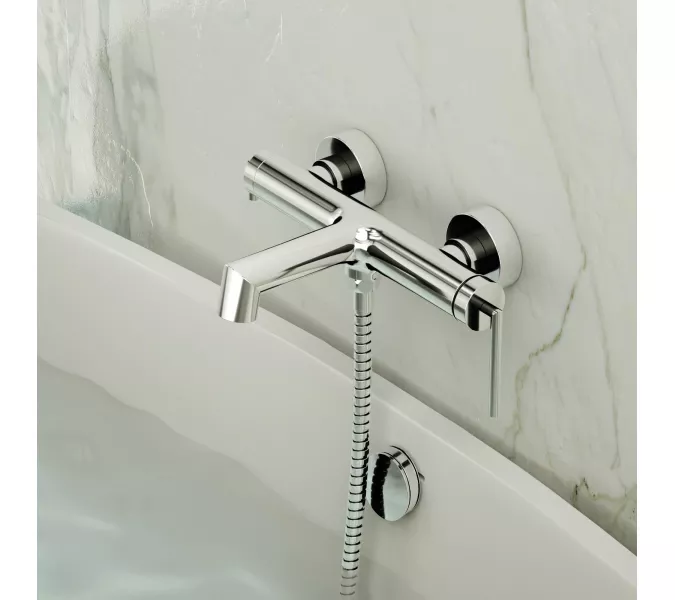 Смеситель для ванны и душа BelBagno ACQUA ACQUA-VASM-CRM, изображение 2