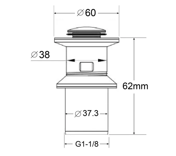 Донный клапан BelBagno BB-PCU-01-IN, изображение 2