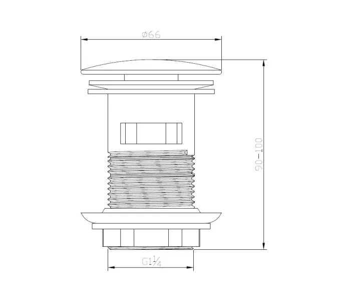Донный клапан BelBagno BB-SAT-CRM, изображение 2