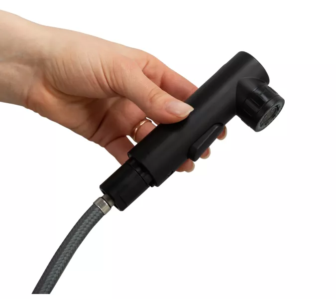 Смеситель для раковины с выдвижным изливом BelBagno BB-LVMD-NERO-W0, изображение 5