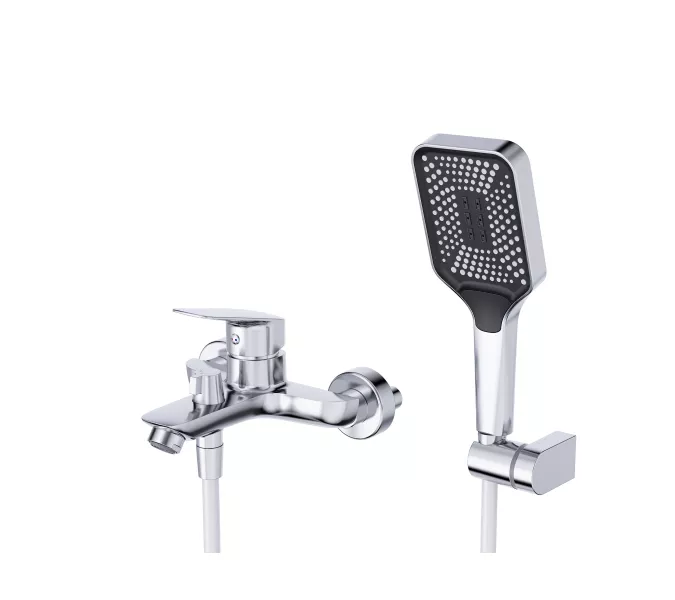 Смеситель для ванны и душа BelBagno DUE-VASM-CRM