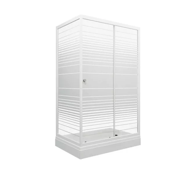 Душевое ограждение Triton ФЬЮЖН  А (низкий поддон), Цвет профиля: Белый, Тип поддона: Низкий, Выбрать размер: 100х80, изображение 7