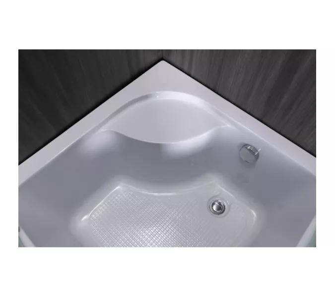 Душевой уголок ESBANO  ESR-8010/8020, Цвет стекла: матовое, Цвет профиля: Хром, Тип поддона: Высокий, Выбрать размер: 80х80, изображение 11