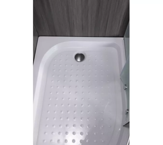 Душевой уголок ESBANO  ESR-8027A  L/R, Цвет стекла: матовое, Цвет профиля: Хром, Тип поддона: Низкий, Выбрать размер: 120х80, Ориентация: правая, изображение 6