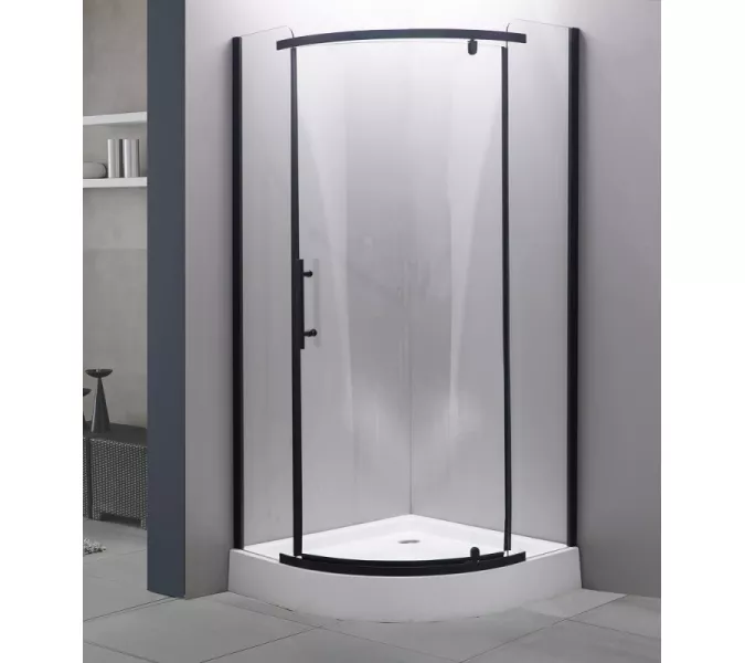 Душевой уголок ESBANO  ESD-7015/7025B, Цвет профиля: Черный, Тип поддона: Низкий, Выбрать размер: 90х90