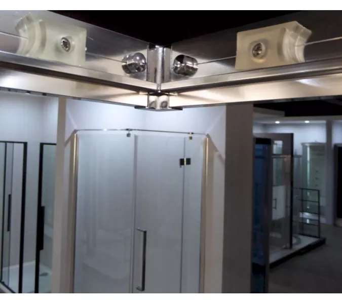 Душевое ограждение ESBANO ESF-108/119/128/129PS-B без поддона, Цвет профиля: Черный, Выбрать размер: 100х80, изображение 6