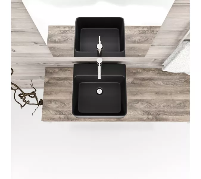 Раковина накладная ESBANO  "CIRCON-40" (matt black), Выбрать цвет:  черный матовый, изображение 2