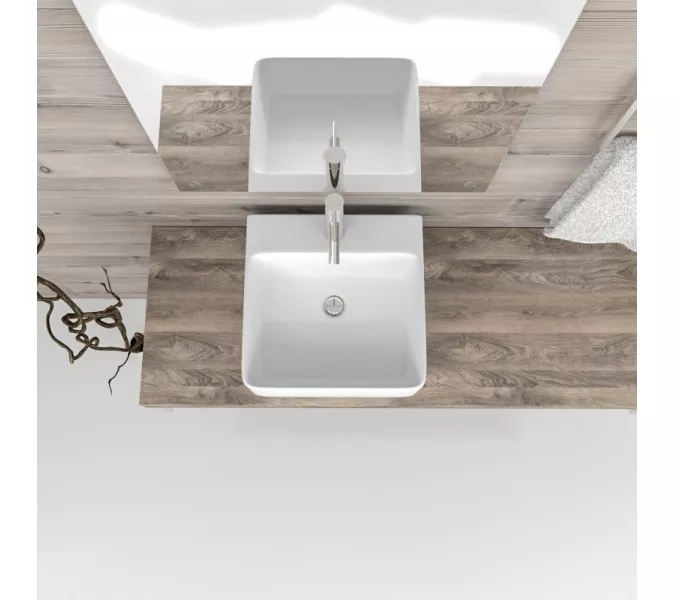 Раковина накладная ESBANO  "CIRCON-40" (white)., Выбрать цвет: Белый, изображение 2