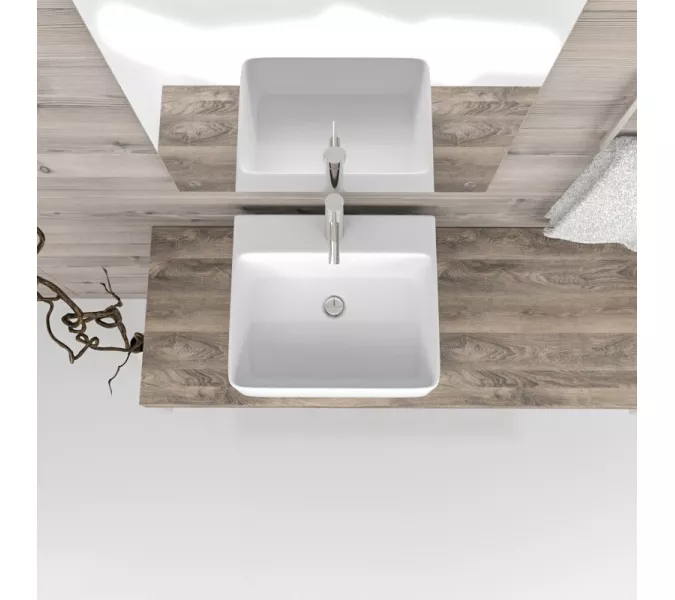 Раковина накладная ESBANO  "CIRCON-46" (white)., Выбрать цвет: Белый, изображение 2