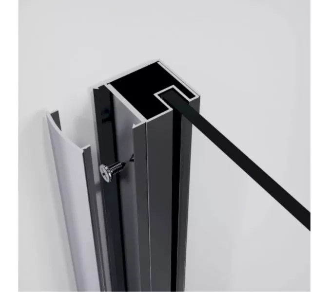 Душевое ограждение ESBANO ESS-108/119/128/129PS-B без поддона, Цвет профиля: Черный, Выбрать размер: 100х80, изображение 6