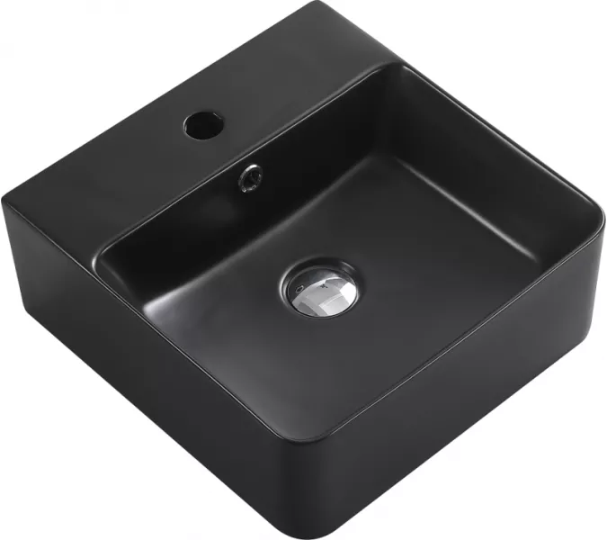 Раковина накладная ESBANO  "CIRCON-40" (matt black), Выбрать цвет:  черный матовый, изображение 3