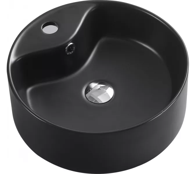 Раковина накладная ESBANO  "BERYL" (matt black), Выбрать цвет: Черный матовый