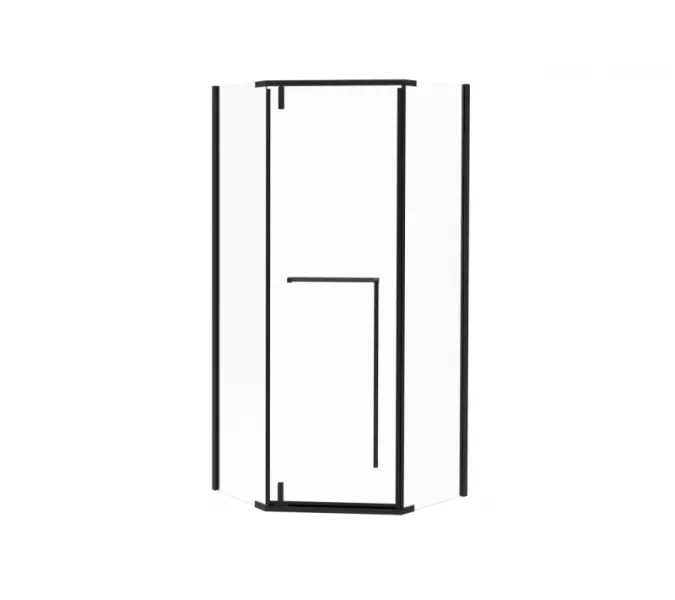 Душевое ограждение ESBANO ESS-90PR-B  90х90х195 без поддона, Цвет профиля: Черный, Выбрать размер: 90х90, изображение 3