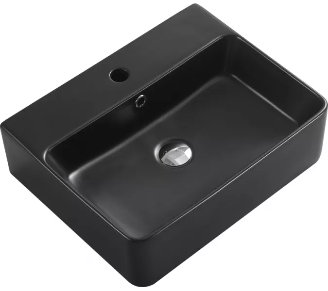 Раковина накладная ESBANO  "CIRCON-52" (matt black), Выбрать цвет: Черный матовый, изображение 3
